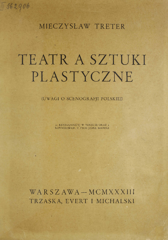 Teatr a sztuki plastyczne : (uwagi o scenografii polskiej)