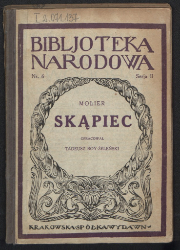 Skąpiec : komedja w 5 aktach