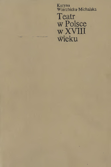Teatr w Polsce w XVIII wieku 